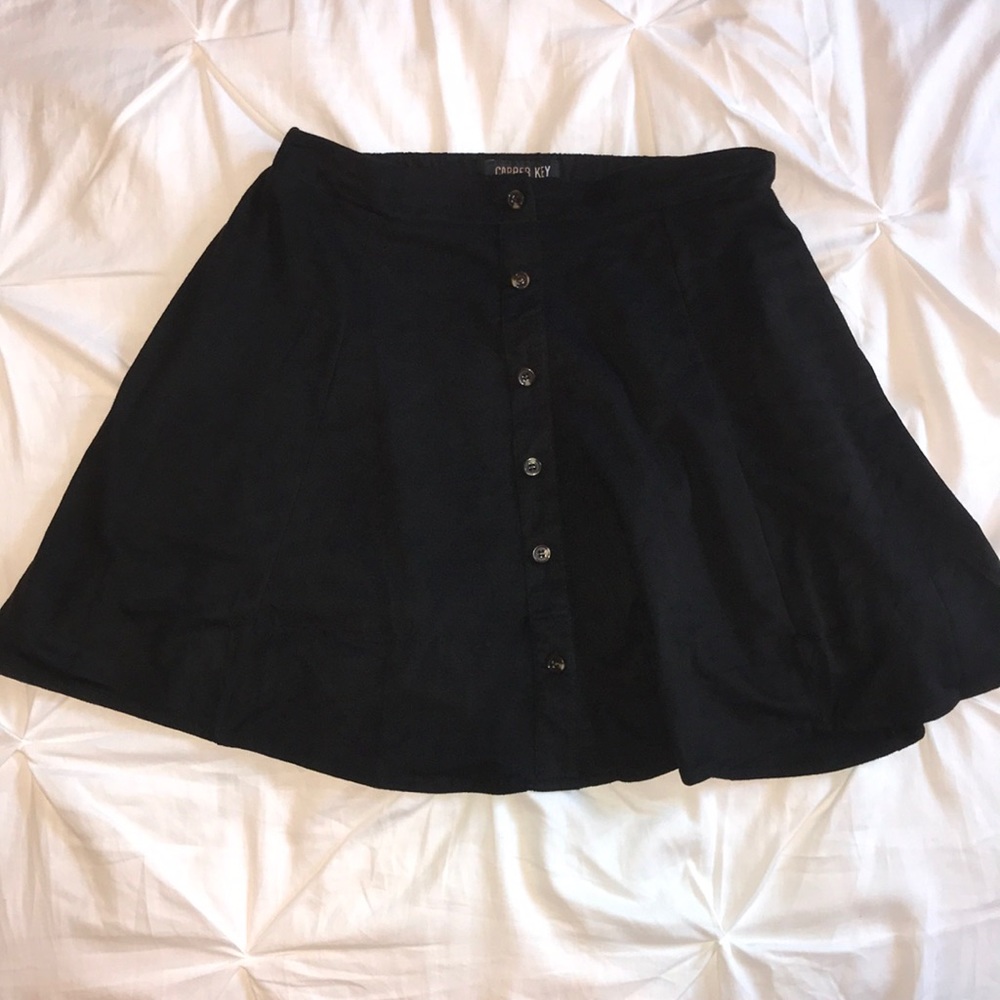Black Suede Skirt